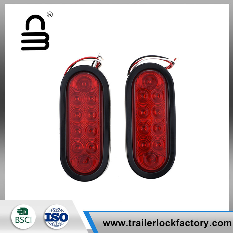 6 Inch 10 Led Oval Stop Trail Nguripake Lampu