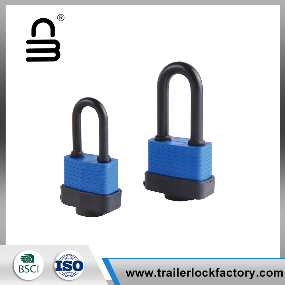 Long Shackle Weatherproof Laminated Steel Padlock