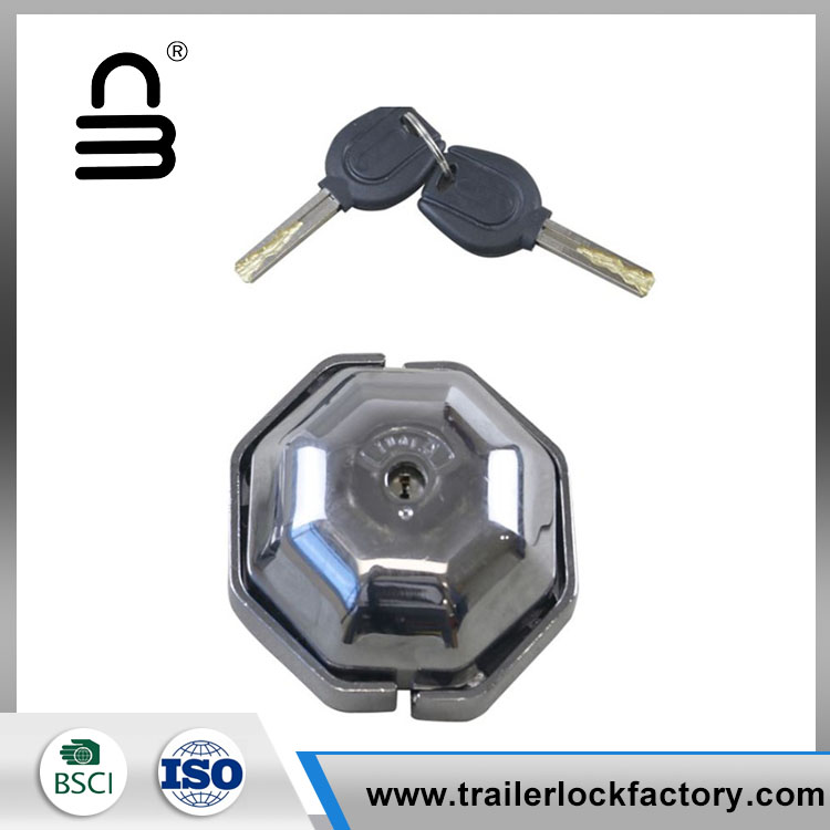 Round Harden Steel Hockey Puck Lock Kanggo Van Truck